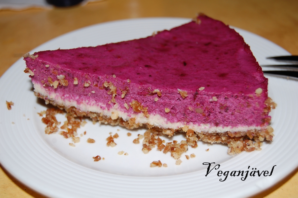 vegan cranberry cheesecake